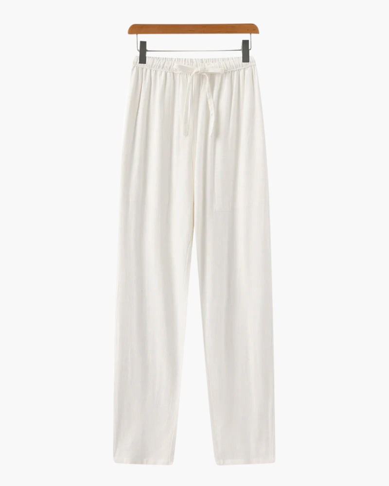 Cannes Slim Fit Leinenhose